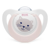 Chupeta Bico Em Silicone Star Girl 0 À 6 Meses Rosa Nuk