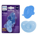 Chupeta Philips Avent Calmante Soothie Kit Com 2 Azul