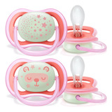 Chupeta Phillips Avent Ultra Air Todas As Idades Menina
