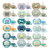 Chupeta Phillips Avent Ultra Air Todas As Idades Menino 2 Un