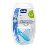 Chupeta Physio Soft Silicone Tamanho 2 6 12m Azul Chicco