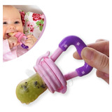Chupeta Porta Frutas Bico Silicone Mordedor P Bebê Criança Cor Rosa Tamanho Da Chupeta 10 5x5x4cm