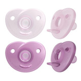 Chupeta Soothie Avent Silicone Rosa 0