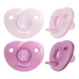 Chupeta Soothie Calmante Dupla 0 3 Meses Rosa Philips Avent
