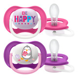 Chupeta Ultra Air Dupla Deco 6 18 Meses Menina Avent