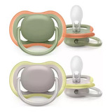Chupeta Ultra Air Dupla Neutra 6 18 Meses Philips Avent