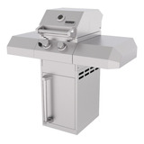 Churrasqueira A Gás 2 Queimadores Com Gabinete Inox
