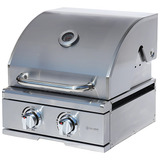 Churrasqueira A Gás De Embutir 100 Inox 2 Queimadores