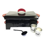 Churrasqueira Álcool Portátil Forno Chapa E Fogão Ecogrill