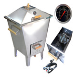 Churrasqueira Bafo Forno Defumador Inox 8kg Gás carvão