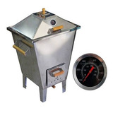Churrasqueira Bafo Forno Defumador Inox 8kg Termômetro