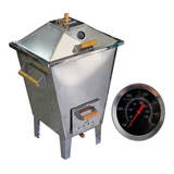 Churrasqueira Bafo Forno Defumador Inox 8kg Termômetro