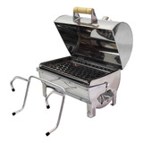 Churrasqueira Barco Bafinho Inox Mini Pesca E Camping Eliza