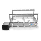 Churrasqueira C 5 Espetos Giratória Inox Grill Pratic Cor Motor Lado Esquerdo 110v 220v