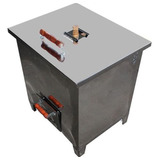 Churrasqueira E Defumador A Bafo Forno Grelha 25kg Inox