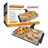 Churrasqueira Elétrica Portátil Grelha Removível Bandeja Coletora Cotherm Giulietta Grill 1250w 220v