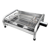 Churrasqueira Elétrica Tok Grill Grelha Cromada Sem Fumaça