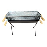 Churrasqueira Espeteira Grande 80x25 Com 2 Grelhas Churrasco
