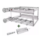 Churrasqueira Gira Grill 100 Inox 9 Espetos Grelha