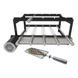 Churrasqueira Gira Grill Tradicional Black 5 Espeto Grelha Cor Black Motor Esquerdo