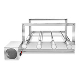 Churrasqueira Giragrill 4 Espetos Giratórios Inox Brindes