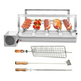 Churrasqueira Giratória 5 Espetos Inox Giragrill 3 Brindes