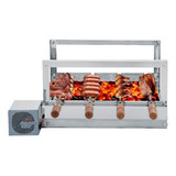 Churrasqueira Giratória Inox Grill 4 Espetos