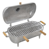 Churrasqueira Grande A Bafo Móvel Em Aluminio Fundido