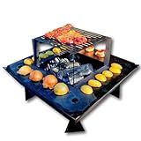 Churrasqueira Grill 3 Em 1 Grelha Chapa E Lareira Externa