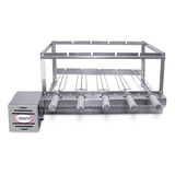 Churrasqueira Grill Rotativa Inox 5 Espetos bivolts 