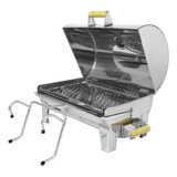 Churrasqueira Inox Para Barco Bafinho Com Abafador Da Grande
