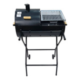 Churrasqueira Meia Bafo Com Carrinho E 2 Grelhas Bbq Dragão