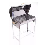 Churrasqueira Móvel Bafo Inox Carvão Portátil Pequena N 1