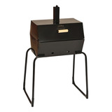 Churrasqueira Móvel Metalúrgica Fercar Chu 04 460mm De Largura 820mm De Altura 340mm De Profundidade Preta