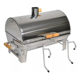 Churrasqueira Para Barco Bafinho Náutica Inox Com Tabua