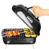 Churrasqueira Pequena Portátil Bafo Compacta Churrasco Perfeito Em Polipropileno Esmaltado Com Pés De Aço Cromado Mor