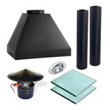 churrasqueira preto fosco pintura eletrostatica vidros