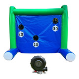 Chute A Gol Inflável Colorido Brinquedo Locação Com Motor