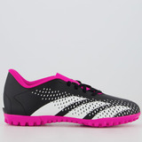Chuteira adidas Predator Accuracy 23 4 Tf Society Preta pink