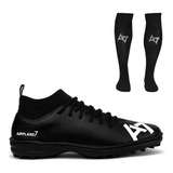 Chuteira Botinha A7 Meião Preto Campo Futsal Society