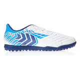 Chuteira Infantil Society Matís Y 3 Penalty Cor Branco dourado azul Tamanho 33 Br