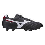 Chuteira Mizuno De Campo Morelia Club Md Preto E Vermelho 