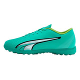 Chuteira Society Puma Ultra Play Profissional Verde Oficial