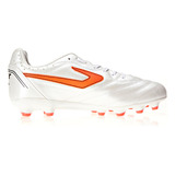 Chuteiras De Futebol Topper Maestro Td Iv Cpo Tp03970003 44 Cor Branco preto coral Com Sola Tf Adequada Para Grama Natural Mole Masculino