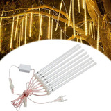 Chuva De Meteoro Leds 8 Tubos Cascata Natal Ano Novo