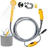Chuveiro Ducha Portátil Camping- Chuveiro Portátil Camping Shower- Chuveiro Ducha Portátil 12V Elétrico Carro Camping Motor Home- Chuveiro Rlétrico Portátil- Chuveiro Portatil