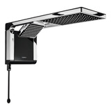 Chuveiro Elétrico De Parede Lorenzetti Acqua Ultra Duo Flex Preto cromado 5500w 127v