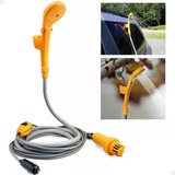Chuveiro Portátil 12v Marca Lorben Com Bomba Submersa 35w Fluxo De 5l min E Suporte De Ventosa Ideal Para Camping Carros Motorhomes E Banho De Animais Compacto E Fácil De Transportar