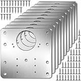 CIADAZ 10 Pçs Kit De Placa De Reparo De Dobradiça De Armário De Aço Inoxidável Dobradiça De Porta De Armário De Cozinha Suportes De Reparo Com Parafusos De Fixação Para Proteger Portas De Móveis De Ar