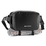 CIADAZ Camera Sling Bolsa Câmera à Prova De Choque Bolsa Fotografia Travel Messenger Bolsa Crossbody Camera Ombro Bolsa Com Suporte Para Tripé Divisor Removível